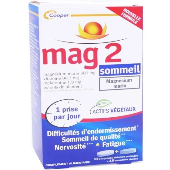 Mag2 sommeil 30 comprimés