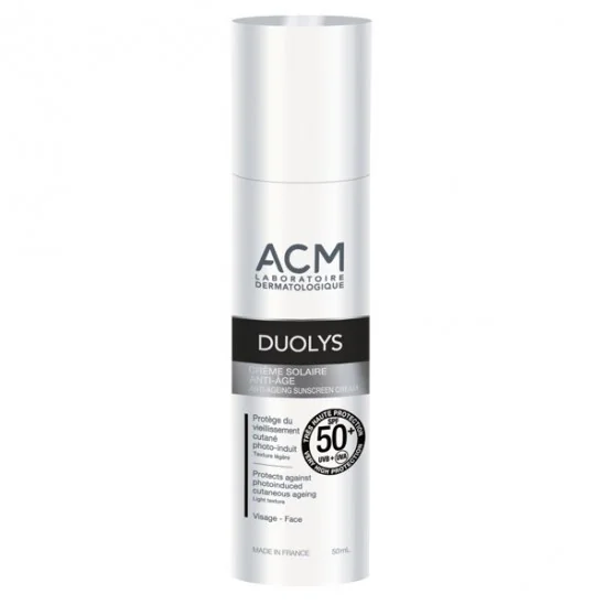 Acm duolys solaire spf 50+ crème solaire anti-âge