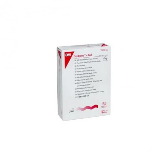 3M medipore pansement adhésif stérile hypoallergénique avec compresse absorbante 10cmx10cm