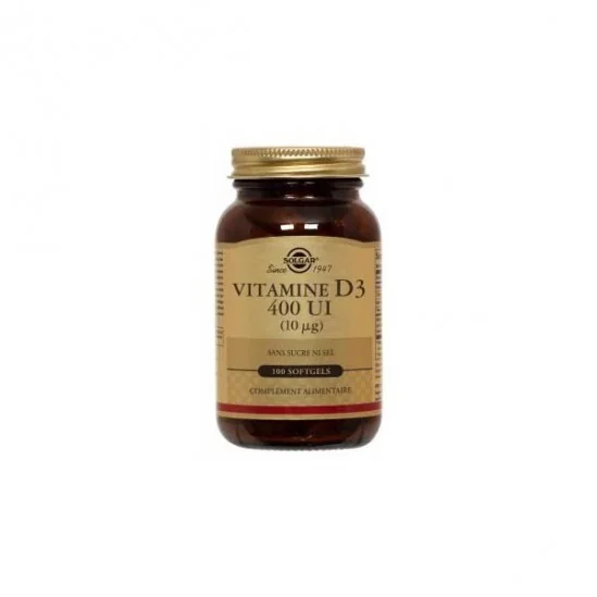 Solgar vitamine d3 400ui 100 softgels