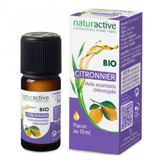 Naturactive citronnier huile essentielle bio 10ml