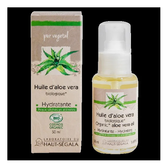 Haut segala huile végétale d'aloe vera bio 50ml