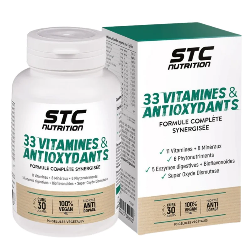 STC Nutrition 33 Vitamines & Antioxydants anti-stress 90 gélules