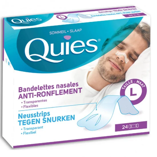 Quies bandelettes nasales anti ronflement boite de 24