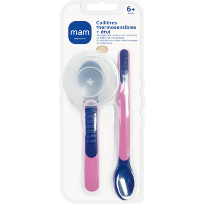 MAM Cuillères Thermosensibles 6+ mois – Coloris aléatoires