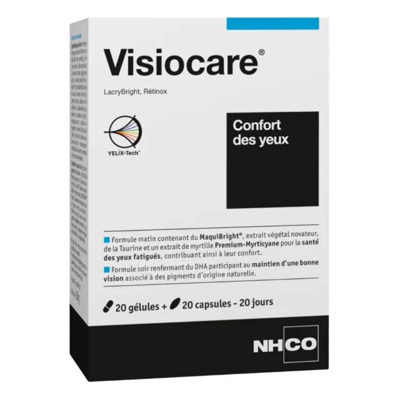 NHCO Visiocare Confort des Yeux 20 gélules + 20 capsules