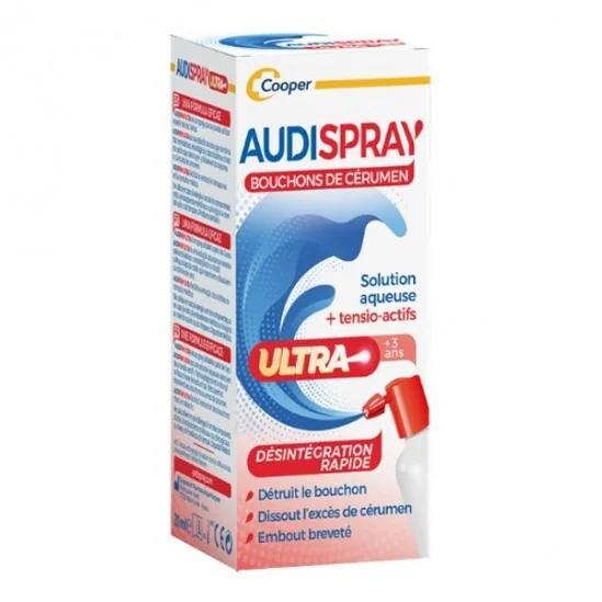 Cooper audispray ultra bouchons de cérumen 20ml