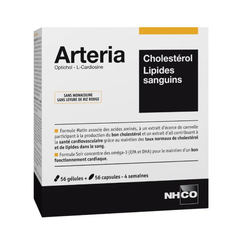 NHCO Arteria Cholestérol Lipides Sanguins 56 gélules + 56 capsules