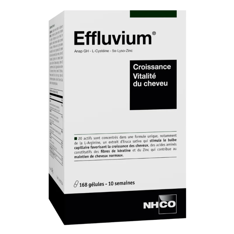 NHCO Effluvium® – Complément Alimentaire Chute de Cheveux & Croissance 168 gélules