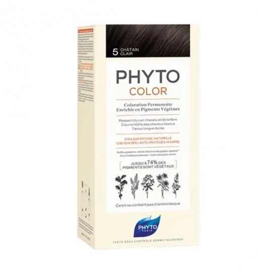 Phytocolor 5 châtain clair coloration permanente