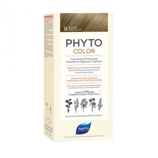 Phytocolor 9 blond très clair coloration permanente 112ml