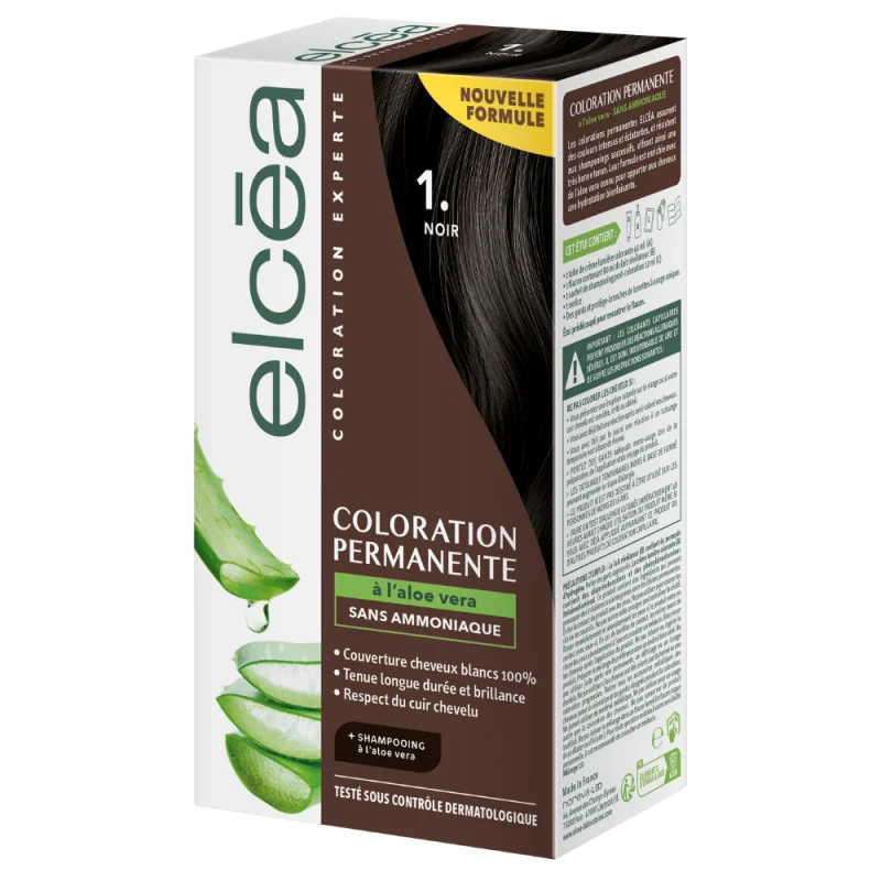 Elcéa Coloration Experte Permanente Kit Noir 1