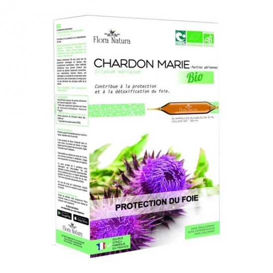 Flora Natura Chardon Marie bio 20 ampoules