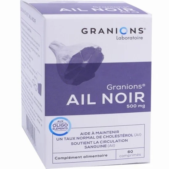 Granions ail noir 500mg 60 comprimés 30g