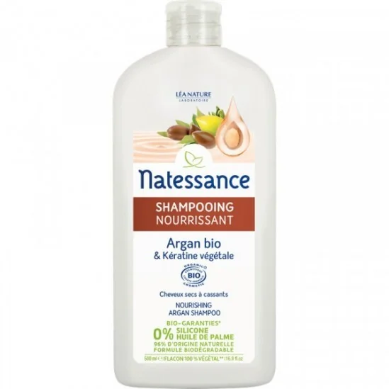 Natessance shampooing nourrissant argan bio 500ml