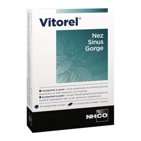 Nhco vitorel nez sinus gorge 30 comprimés