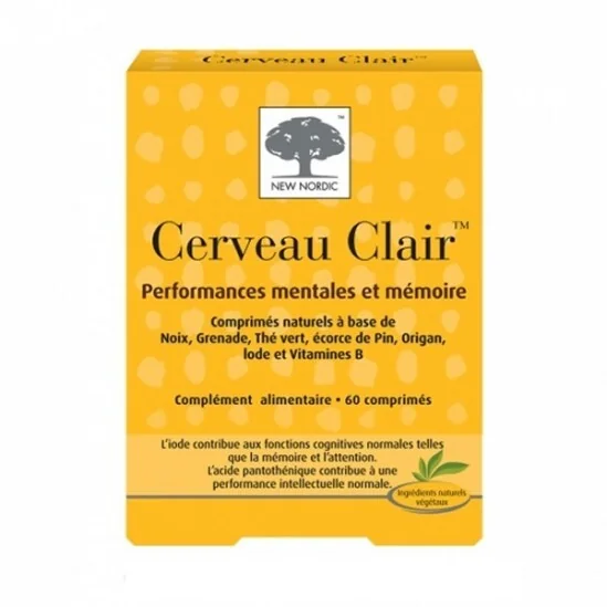 New nordic cerveau clair 60 comprimés