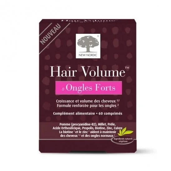 New nordic hair volume & ongles forts 60 comprimés