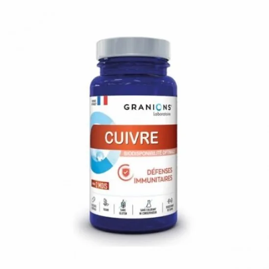 Granions cuivre défenses immunitaires 60 gélules