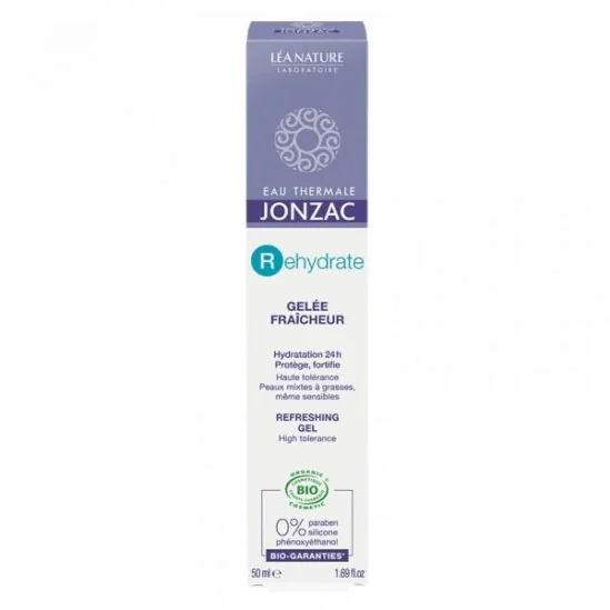 Eau thermale jonzac rehydrate gelée fraîcheur hydratation 24h 50ml
