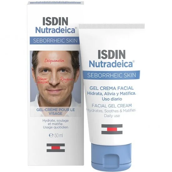 Isdin nutradeica gel crème visage peau séborrhéique 50ml