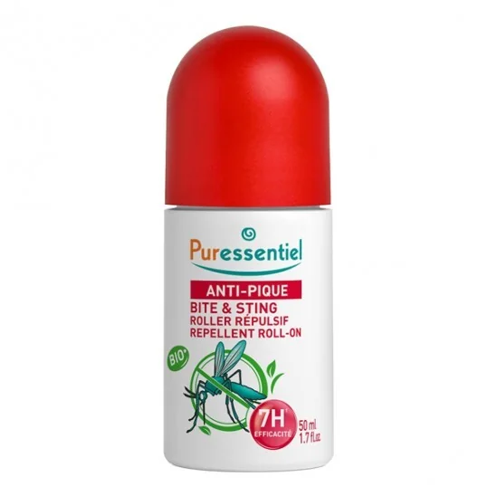 Puressentiel roller répulsif visage & corps anti-pique bio 50ml