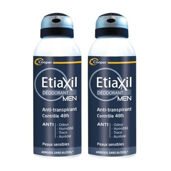 Etiaxil Men Anti-transpirant contrôle 48h 2x150ml