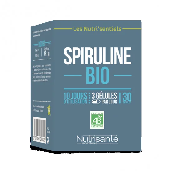 Nutrisanté Les Nutri'sentiels Spiruline Bio 30 gélules