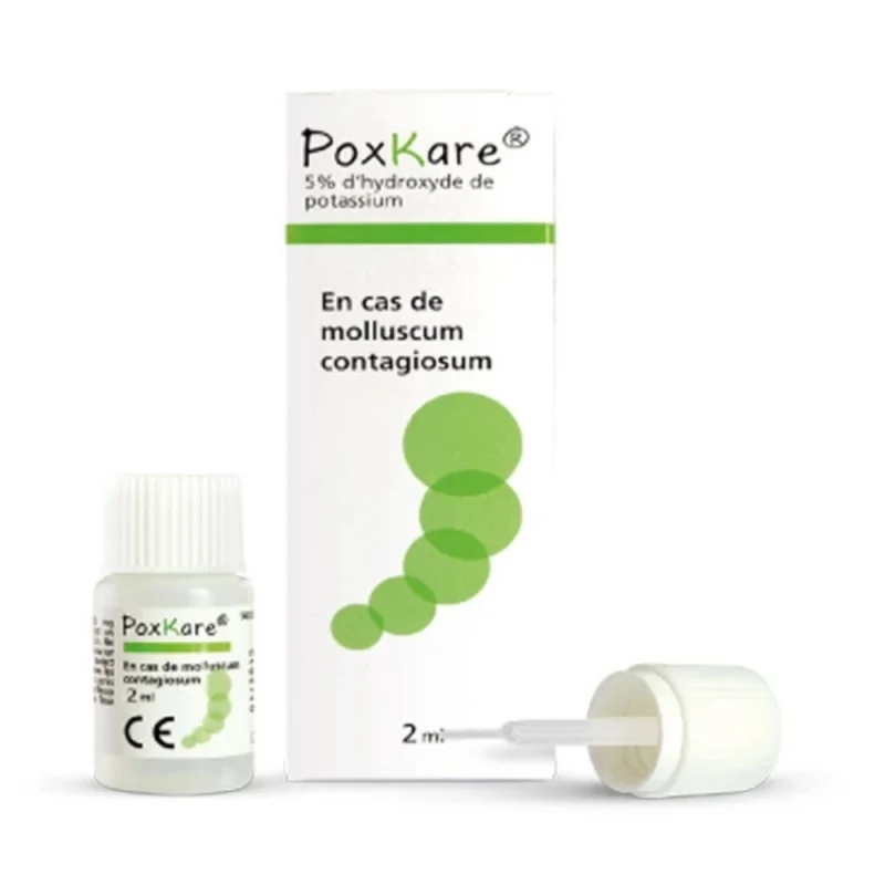 Pediact poxkare solution 5% en cas de molluscum contagiosum 2ml