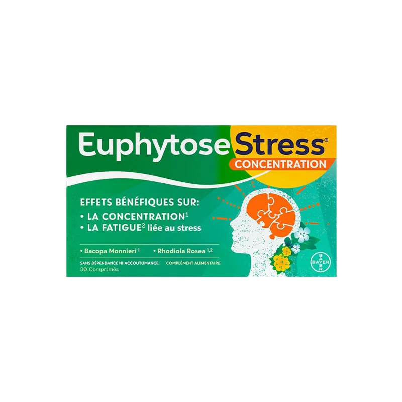 Euphytose Stress Concentration 30 comprimés