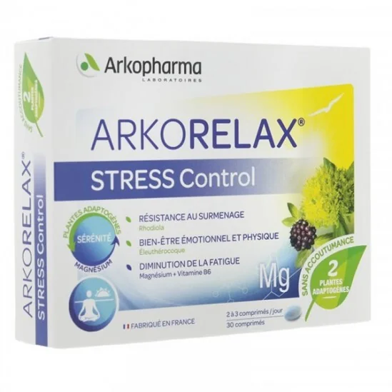 Arkopharma arkorelax stress control 30 comprimés