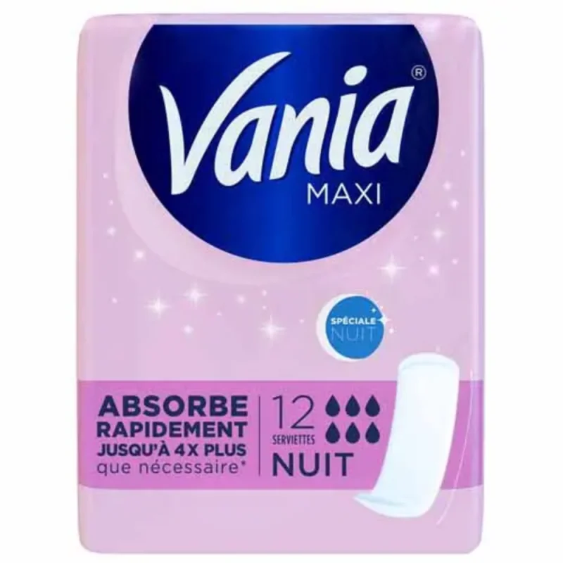 Vania maxi spéciale nuit 10 serviettes
