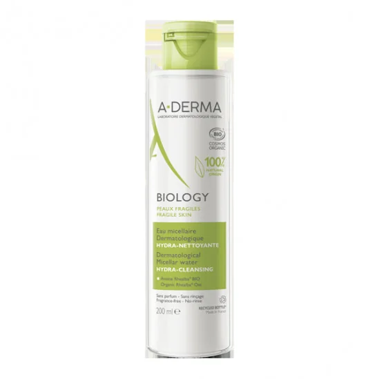 A-derma biology eau micellaire dermatologique hydra-nettoyante 200ml