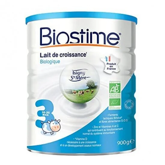Biostime 3ème age chèvre 10 à 36 mois 900g