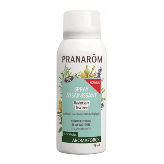 Pranarôm aromaforce spray assainissant ravintsara tea tree 150ml