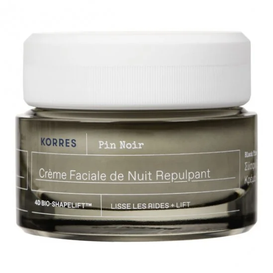 Korres pin noir crème de nuit rebond repulpante 40ml