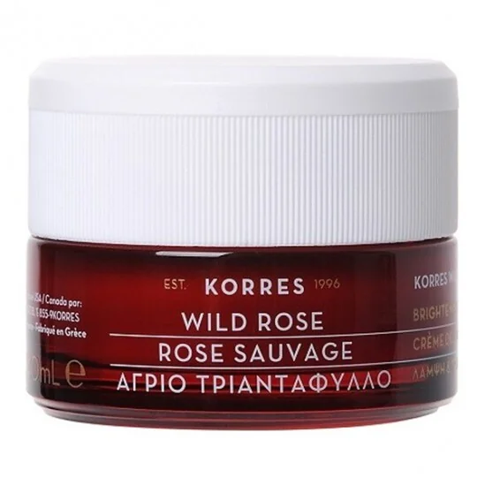 Korres rose sauvage crème nuit éclat premières rides 40ml