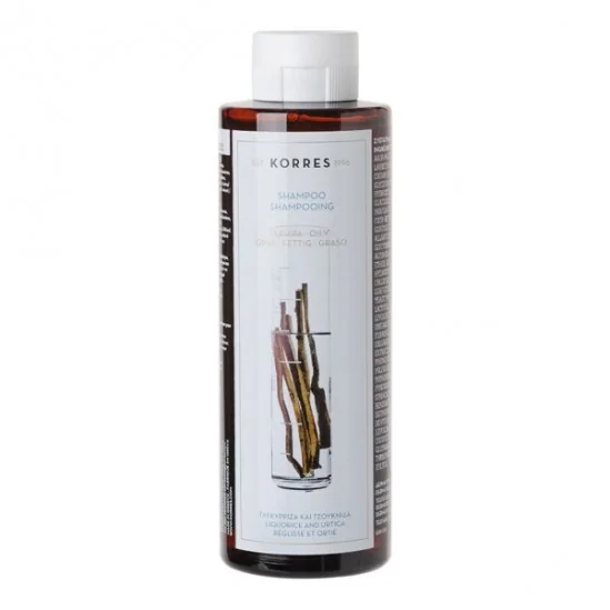 Korres shampooing purifiant réglisse & ortie 250ml
