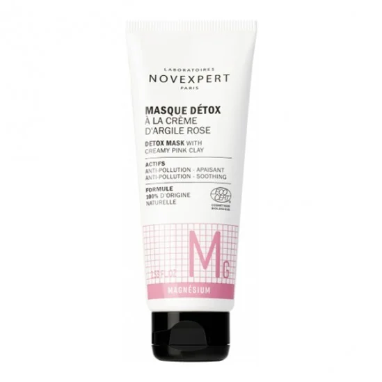 Novexpert masque détox à la crème d'argile rose magnésium 75ml