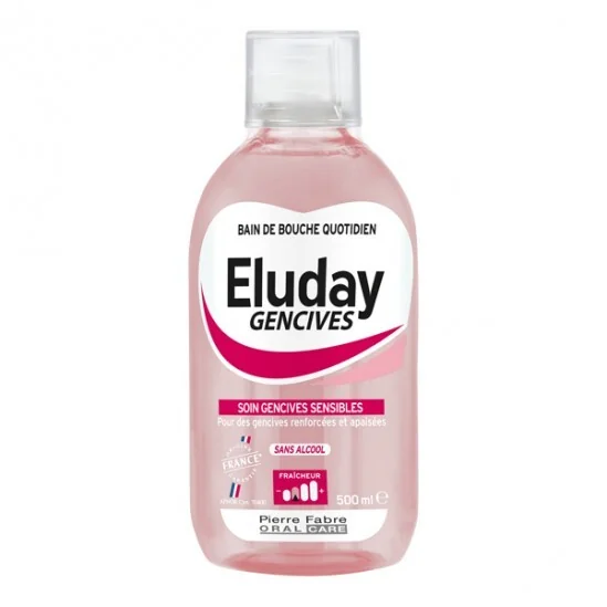 Eluday gencives bain de bouche quotidien 500ml