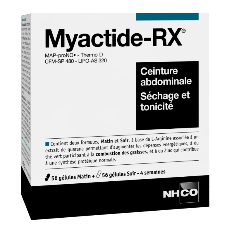 NHCO Myactide-RX® – Sèche & Tonicité Abdominale – 2 x 56 gélules