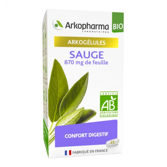 Arkopharma arkogélules sauge bio 45 gélules