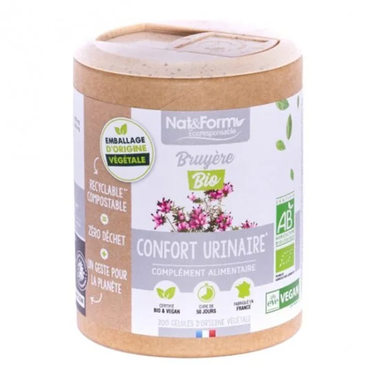 Nat&form bruyère bio confort urinaire 200 gélules