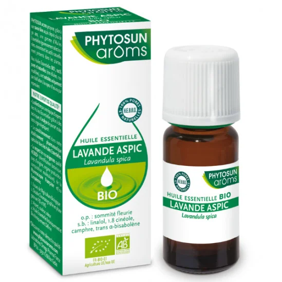 PHYTOSUN AROMS HUILE ESSENTIELLE BIO LAVANDE ASPIC FL 10ML