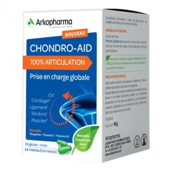 Arkopharma chondro-aid 100% articulation 60 gélules