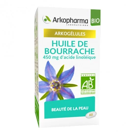 Arkopharma arkogélules bio huile de bourrache 60 capsules