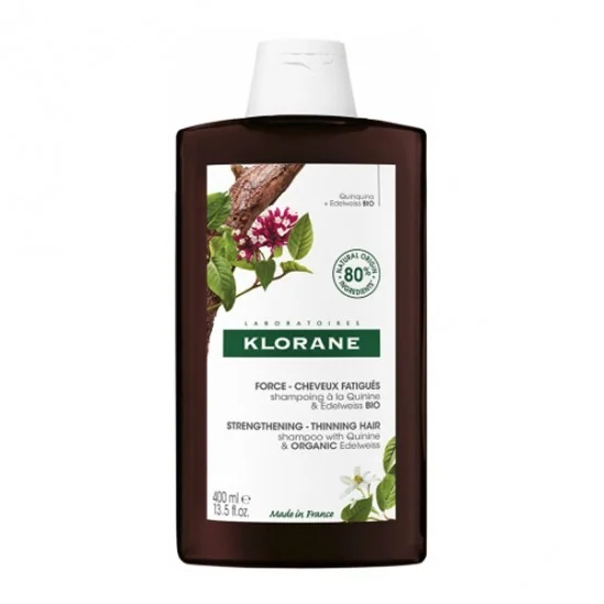 Klorane shampoing à la Quinine & Edelweiss bio 400ml