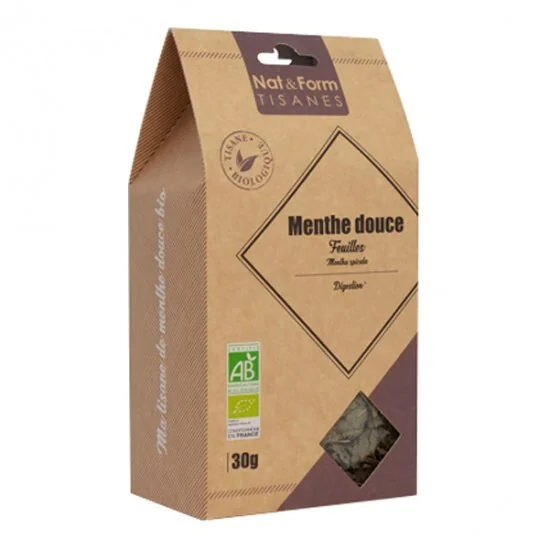 Nat&form tisanes menthe douce bio 30g