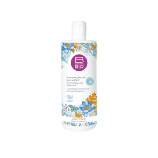 B com bio shampoing douche sans sulfate 500 ml