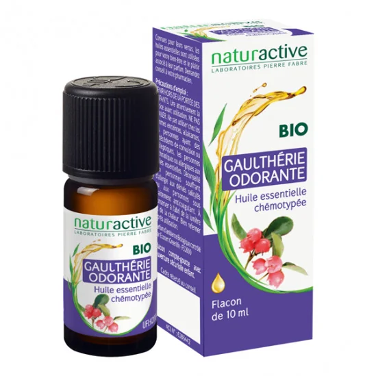 Naturactive gaulthérie odorante huile essentielle bio 10ml